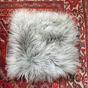 West Elm Mongolian Lamb Pillow Covers 16” x 16” (Set of 2)